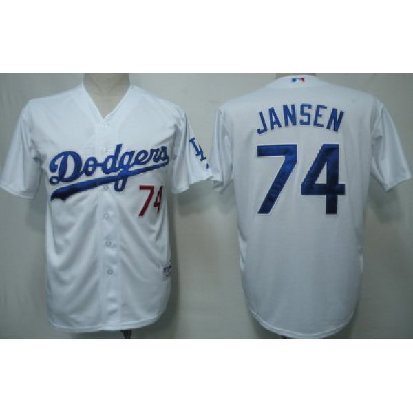 Los Angeles Dodgers #74 Kenley Jansen White Jersey