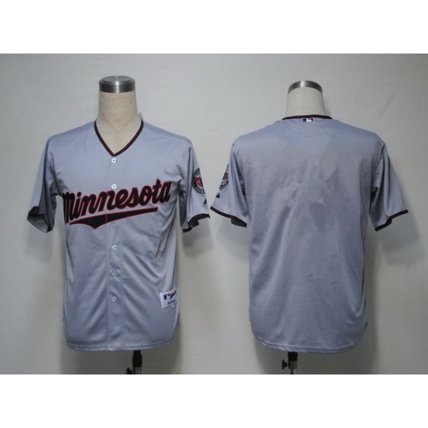 Minnesota Twins Blank Gray Jersey