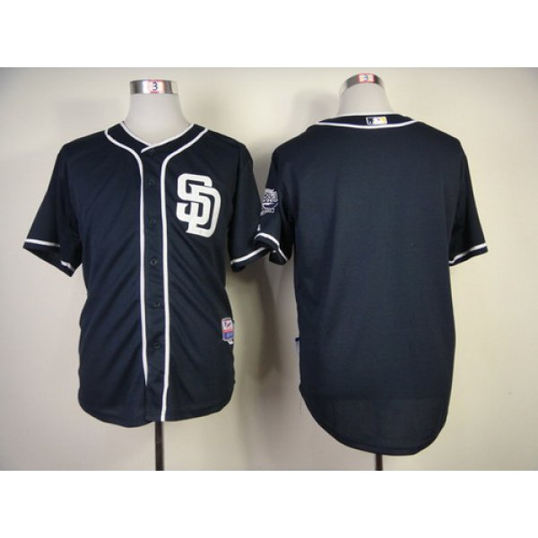 San Diego Padres Blank Navy Blue Jersey