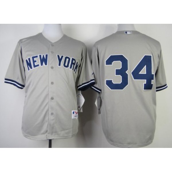New York Yankees #34 Brian McCann Gray Jersey