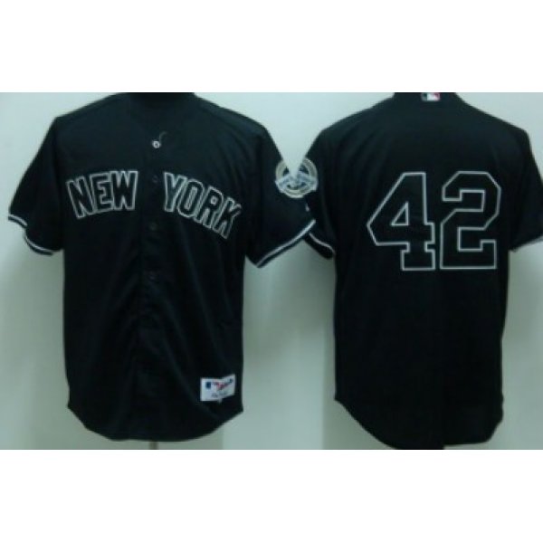 New York Yankees #42 Mariano Rivera Black Jersey