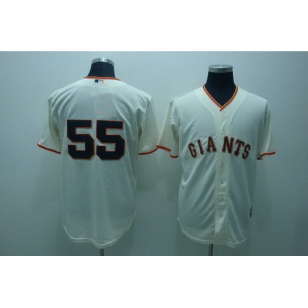 San Francisco Giants #55 Tim Lincecum Gream Jersey