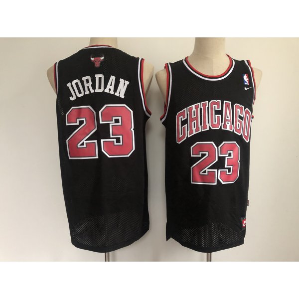 Men Chicago Bulls 23 Jordan Black Throwback 2021 Nike NBA Jersey