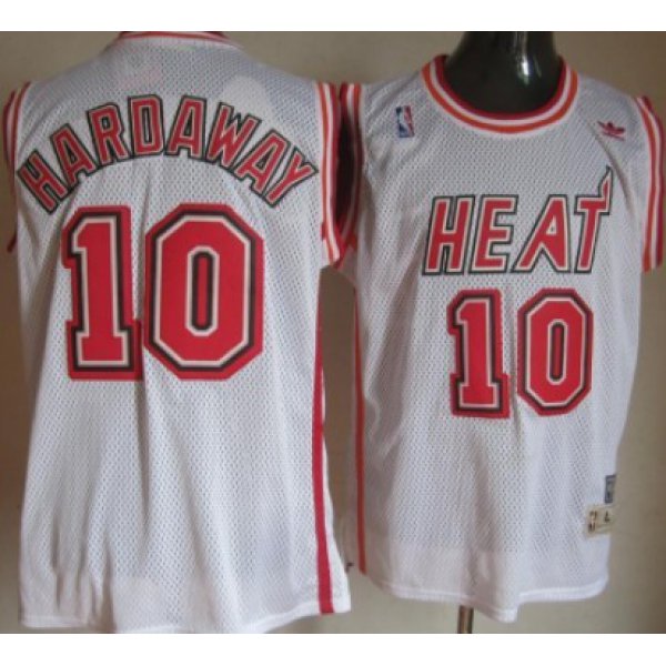 Miami Heat #10 Tim Hardaway White Swingman Throwback Jersey