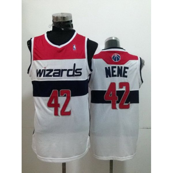 Washington Wizards #42 Nene Hilario White Swingman Jersey