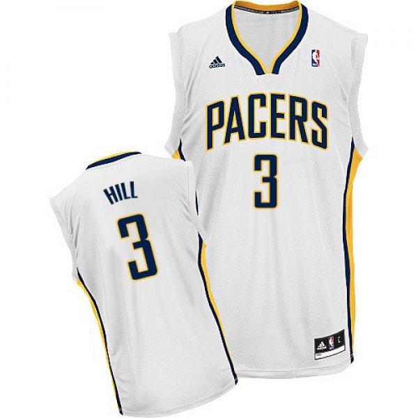 Indiana Pacers #3 George Hill White Swingman Jersey