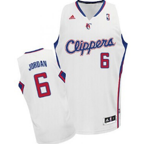 Los Angeles Clippers #6 DeAndre Jordan White Swingman Jersey