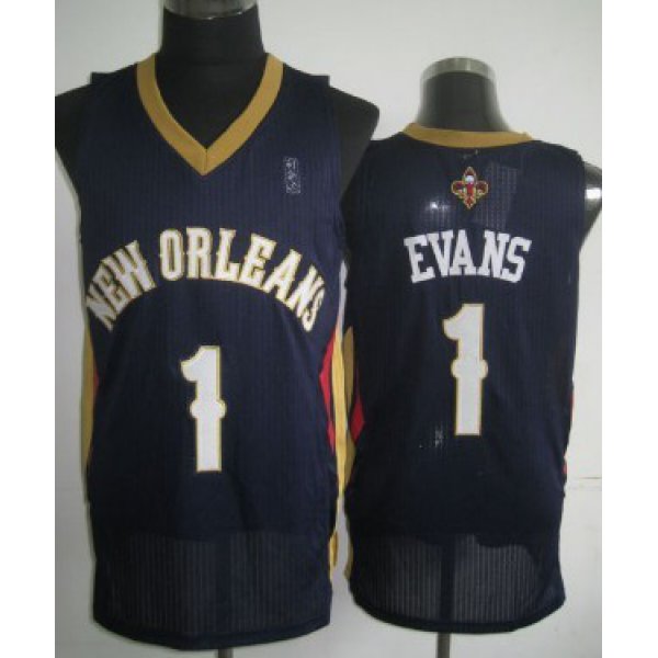 New Orleans Pelicans #1 Tyreke Evans Navy Blue Swingman Jersey