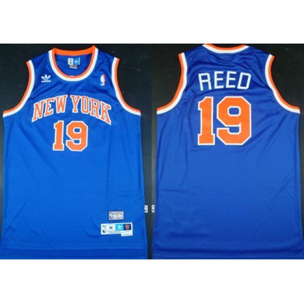 New York Knicks #19 Willis Reed Blue Swingman Throwback Jersey