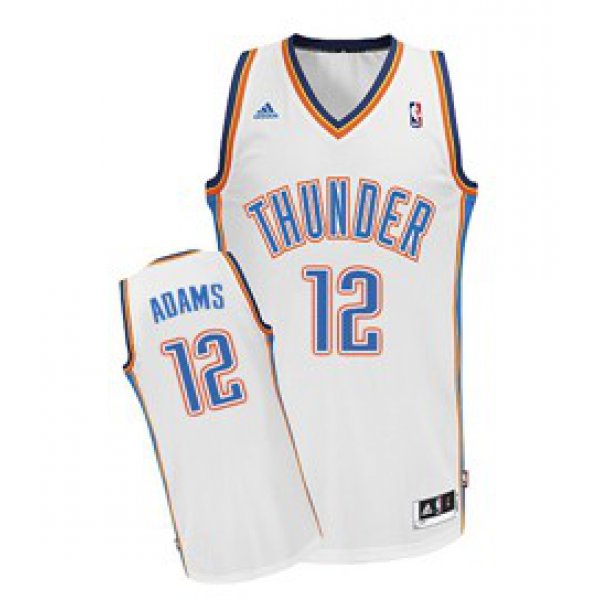 Oklahoma City Thunder #12 Steven Adams White Swingman Jersey