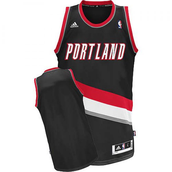 Portland Trail Blazers Blank Black Swingman Jersey