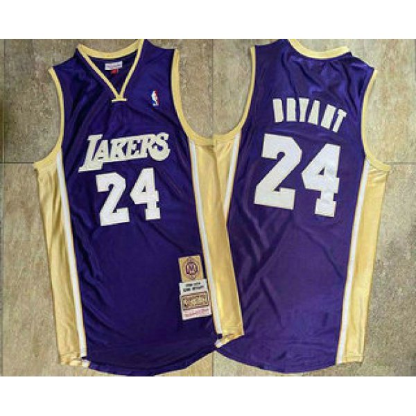 Men's Los Angeles Lakers #24 Kobe Bryant Purple 2020 Hall of Fame Hardwood Classics Soul Throwback Jersey