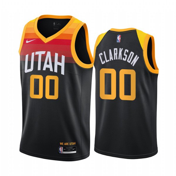 Nike Jazz #00 Jordan Clarkson Black NBA Swingman 2020-21 City Edition Jersey