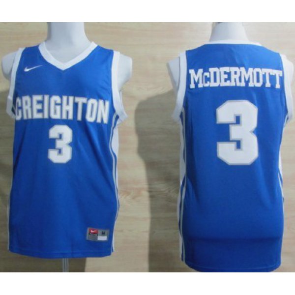 Creighton Bluejays #3 Doug McDermott Blue Jersey