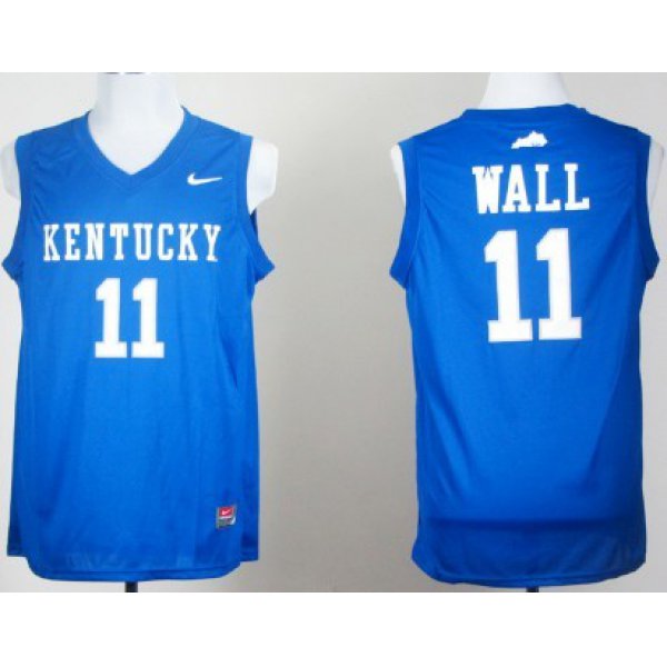 Kentucky Wildcats #11 John Wall Royal Blue College Basketball Jersey