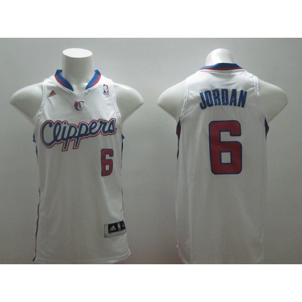 Los Angeles Clippers #6 DeAndre Jordan Revolution 30 Swingman White Jersey