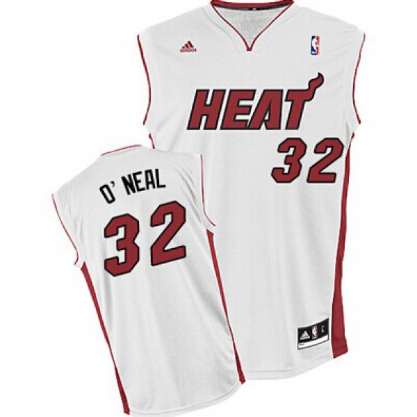 Miami Heat Blank #32 Shaquille O'neal White Swingman Jersey