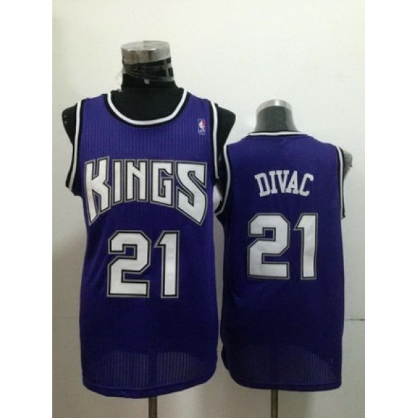 Sacramento Kings #21 Vlade Divac Purple Swingman Jersey