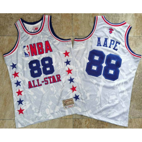 1988 All-Star AAPE x MITCHELL & NESS White Jersey