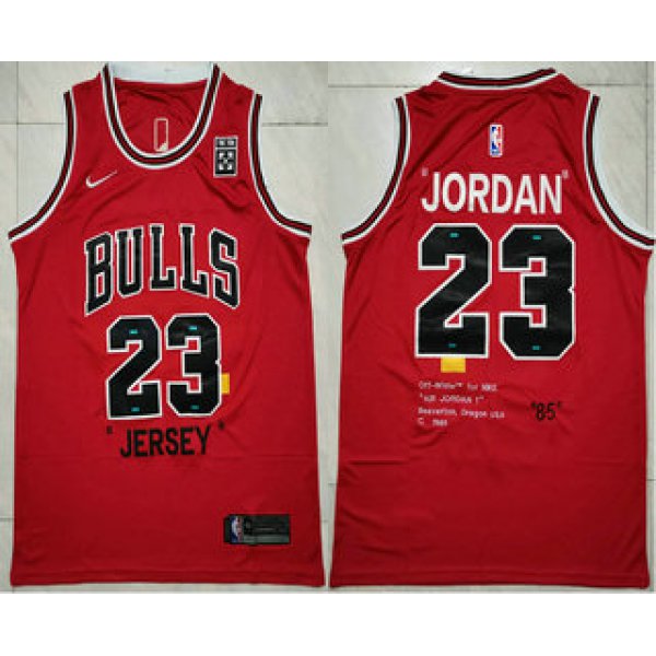 Men's Chicago Bulls #23 Michael Jordan Red 85 Anniversary Nike Swingman Jersey