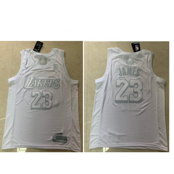 Men's Los Angeles Lakers #23 Lebron James White 2020 MVP Nike Swingman Stitched NBA Jersey