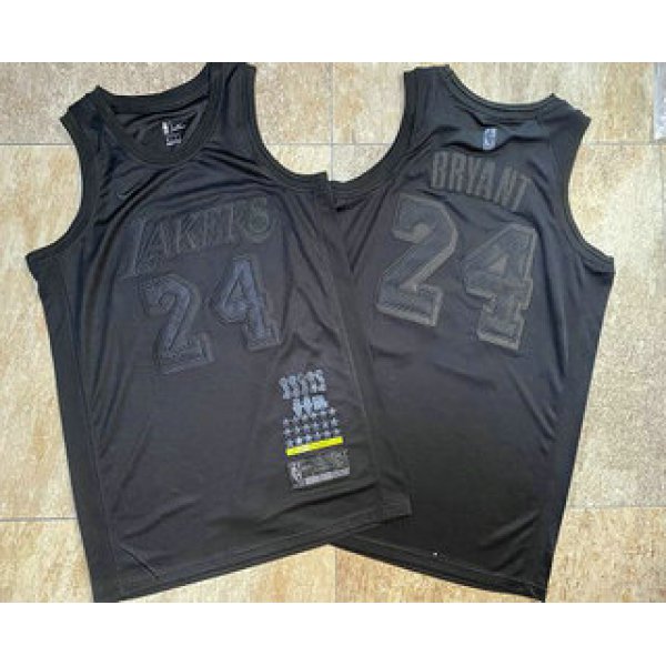 Men's Los Angeles Lakers #24 Kobe Bryant Black 2019 MVP Nike AU Stitched NBA Jersey