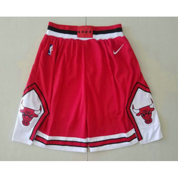 Men's Chicago Bulls Red 2019 Nike Swingman Stitched NBA Shorts