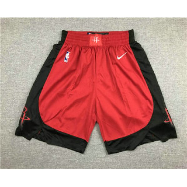 Men's Houston Rockets New Red 2019 Nike Swingman Stitched NBA Shorts