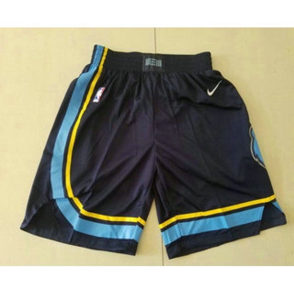 Men's Memphis Grizzlies Black 2019 Nike Swingman Stitched NBA Shorts