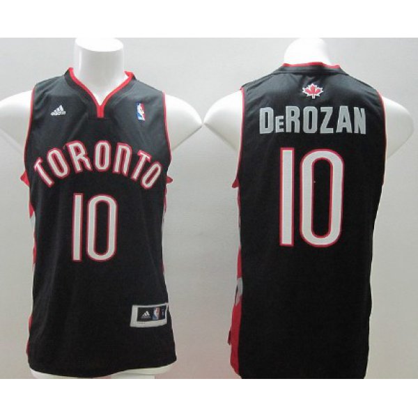Toronto Raptors #10 Demar DeRozan Revolution 30 Swingman Black Jersey
