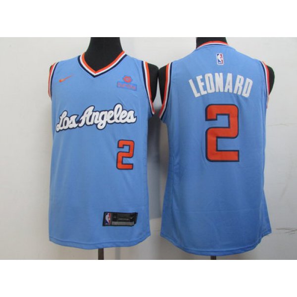 Clippers 2 Kawhi Leonard Light Blue Nike Swingman Jersey