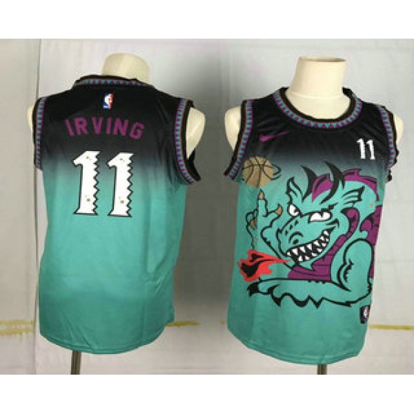 Men's Brooklyn Nets #11 Kyrie Irving Green Dragon Nike Swingman Stitched NBA Jersey