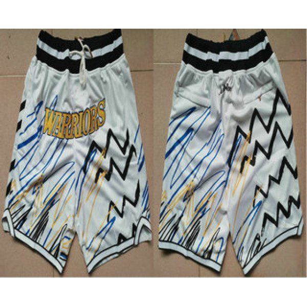 Men's Golden State Warriors White Lightning Just Don Swingman Shorts