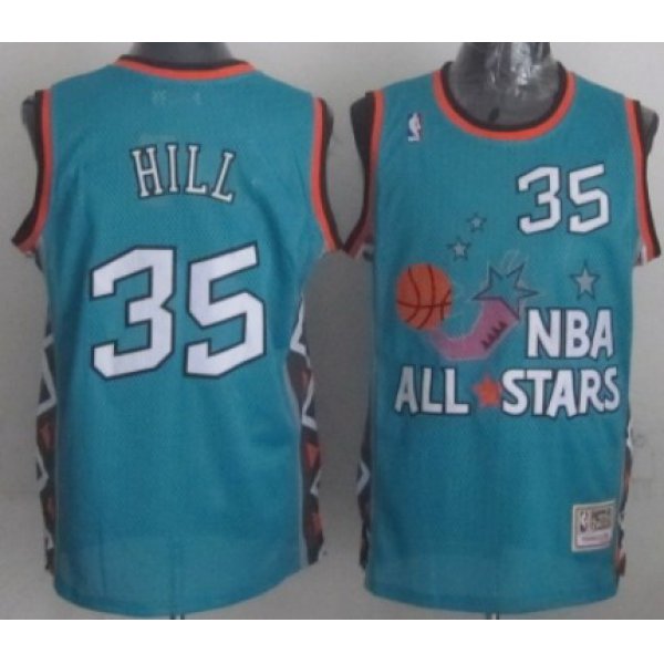 NBA 1996 All-Star #35 Grant Hill Green Swingman Throwback Jersey