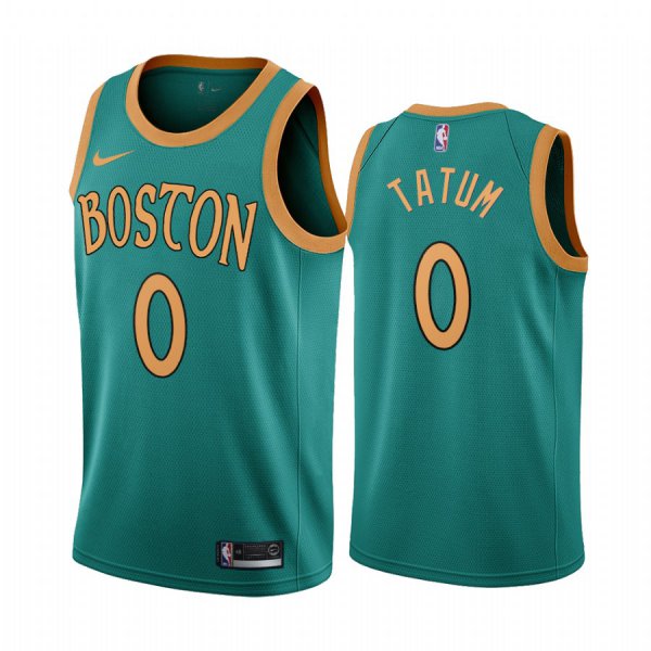 Nike Celtics #0 Jayson Tatum Green 2019-20 City Edition NBA Jersey