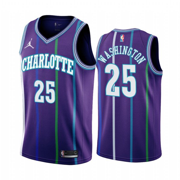 Nike Hornets #25 PJ Washington Purple 2019-20 Classic Edition Stitched NBA Jersey