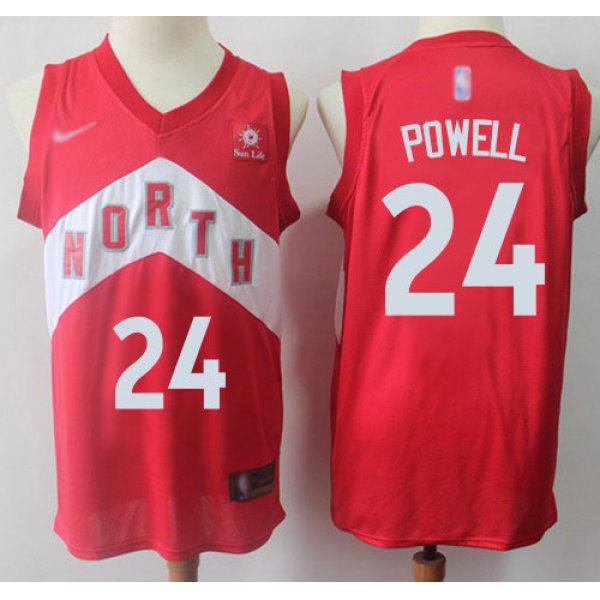 Raptors #24 Norman Powell Red Basketball Swingman Earned Edition Jersey