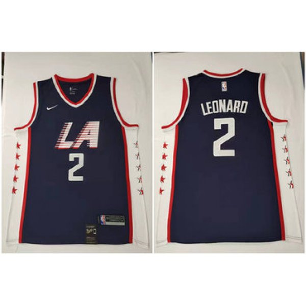 Clippers 2 Kawhi Leonard Black City Edition Nike Swingman Jersey