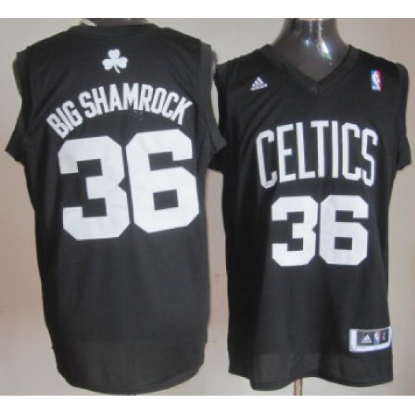 Boston Celtics #36 Big Shamrock Black Fashion Jersey