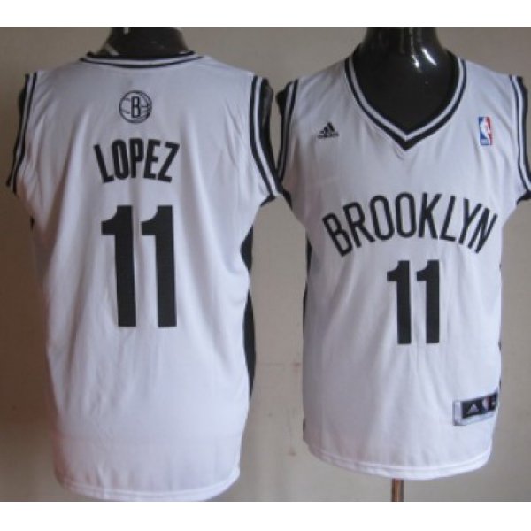Brooklyn Nets #11 Brook Lopez Revolution 30 Swingman White Jersey