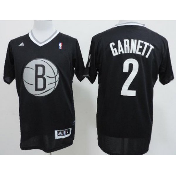 Brooklyn Nets #2 Kevin Garnett Revolution 30 Swingman 2013 Christmas Day Black Jersey