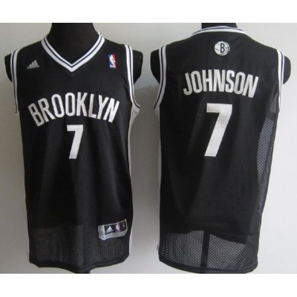 Brooklyn Nets #7 Joe Johnson Black Swingman Jersey