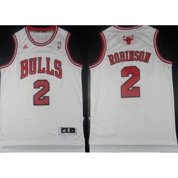 Chicago Bulls #2 Nate Robinson Revolution 30 Swingman White Jersey