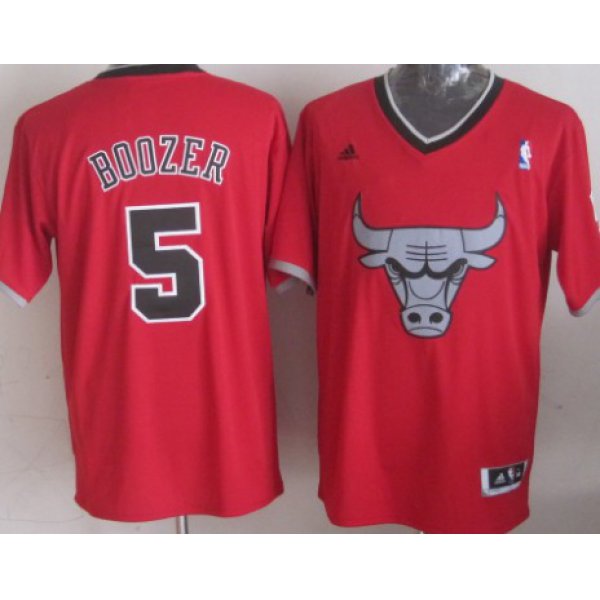 Chicago Bulls #5 Carlos Boozer Revolution 30 Swingman 2013 Christmas Day Red Jersey
