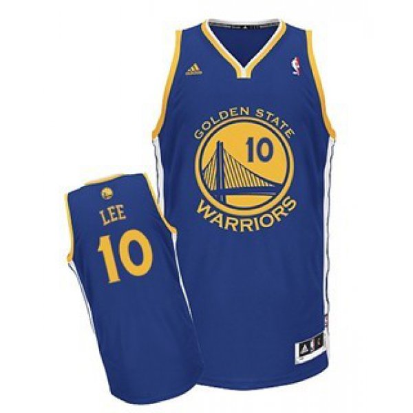 Golden State Warriors #10 David Lee Blue Swingman Jersey