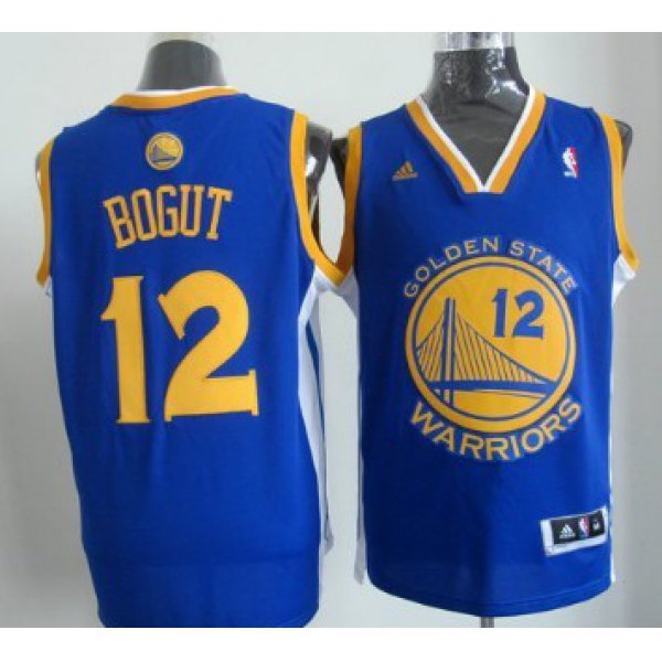 Golden State Warriors #12 Andrew Bogut Revolution 30 Swingman Blue Jersey