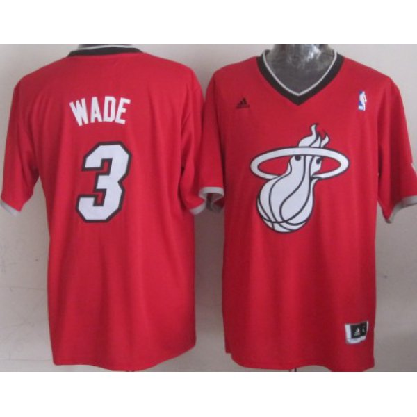 Miami Heat #3 Dwyane Wade Revolution 30 Swingman 2013 Christmas Day Red Jersey