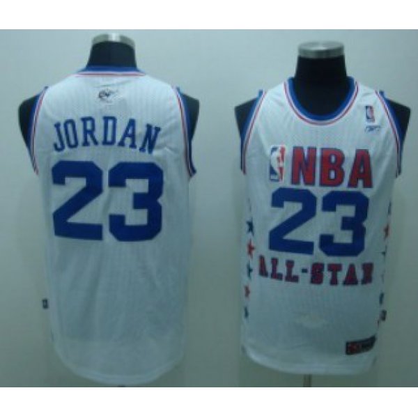 NBA 2003 All-Star #23 Michael Jordan White Swingman Throwback Jersey