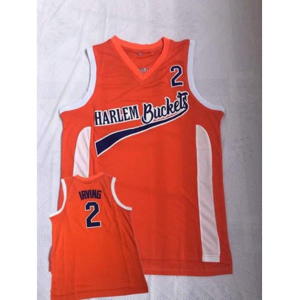 Harlem Buckets 2 Irving Orange Uncle Drew Movie Basketball Jersey