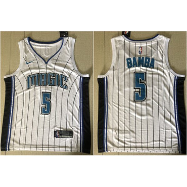 Magic 5 Mohamed Bamba White Nike Swingman Jersey